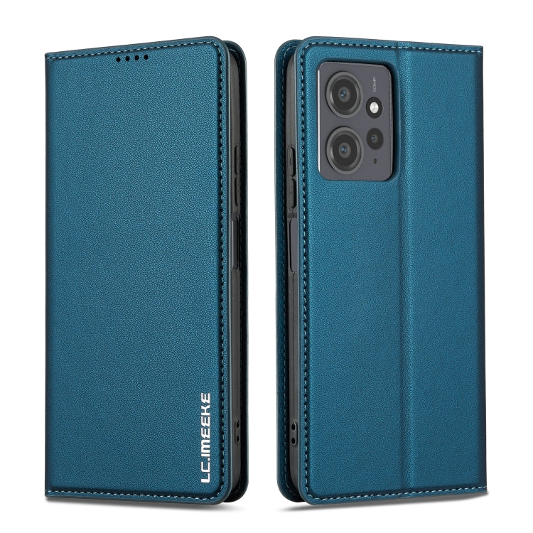 For Redmi Note 12 4G Global LC.IMEEKE L1 Series Frosted Fine Texture PU Phone Case(Blue)