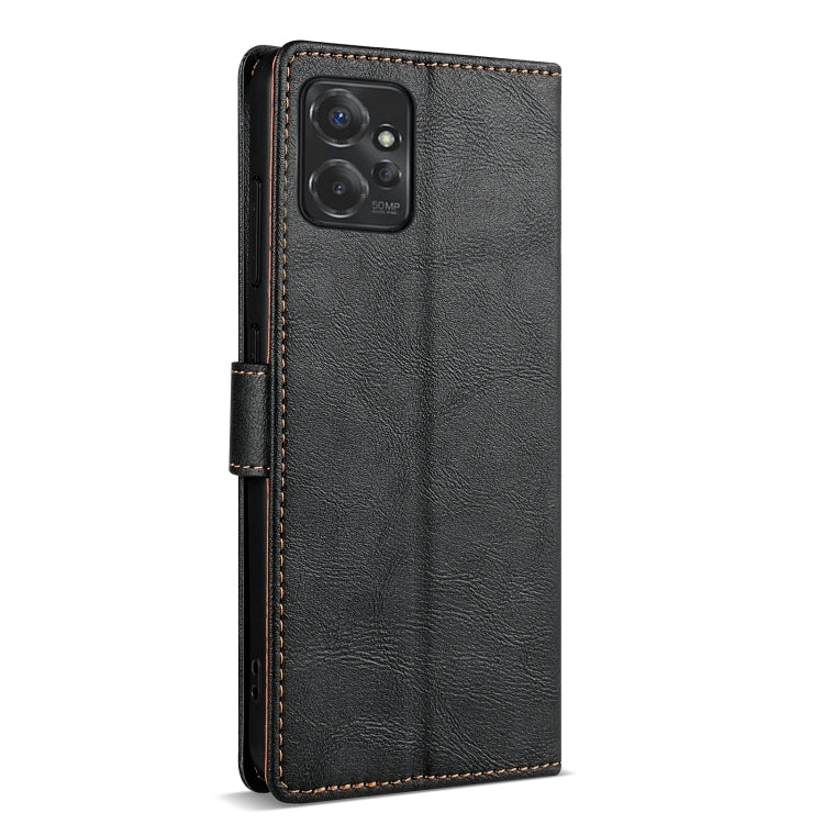 For Motorola Moto G Power 5G N.BEKUS CSJ-P1 Solid Color Leather Phone Case(Black)