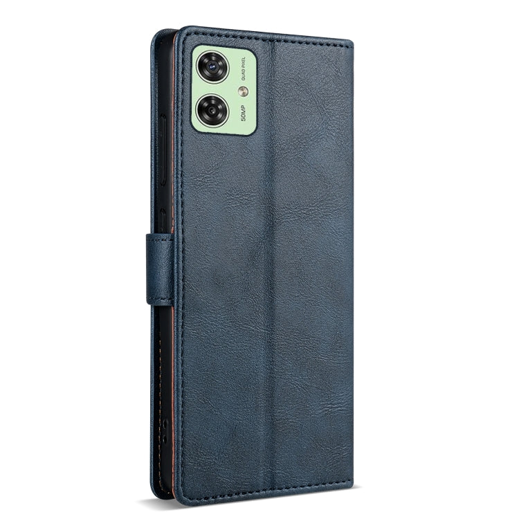 For Motorola Moto G54 N.BEKUS CSJ-P1 Solid Color Leather Phone Case(Blue)