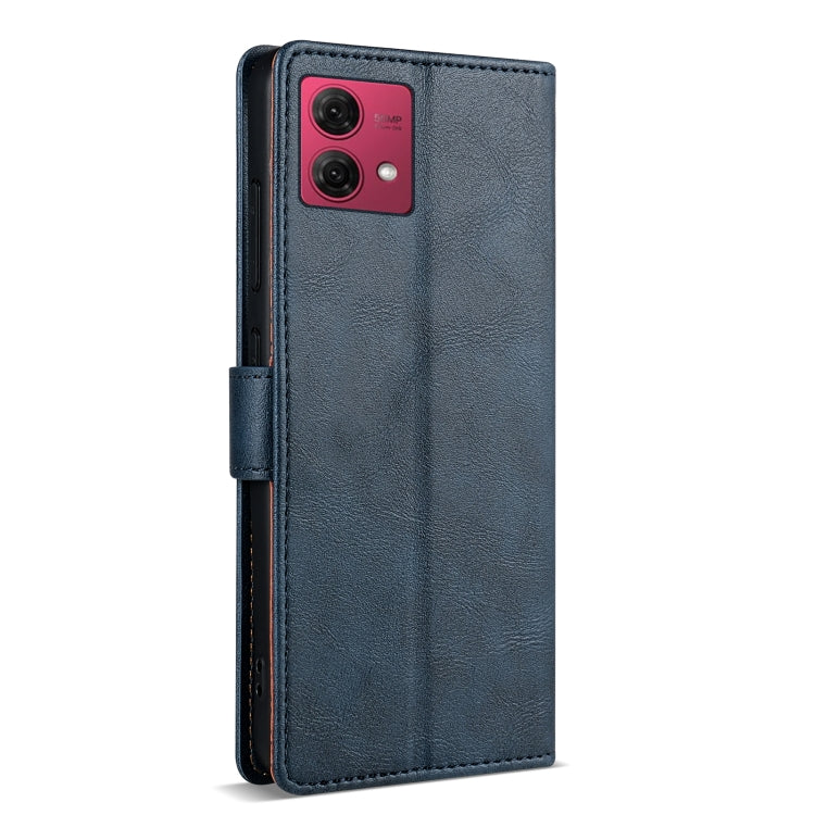 For Motorola Moto G84 N.BEKUS CSJ-P1 Solid Color Leather Phone Case(Blue)
