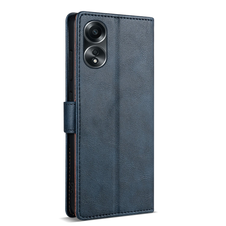 For OPPO A78 5G N.BEKUS CSJ-P1 Solid Color Leather Phone Case(Blue)