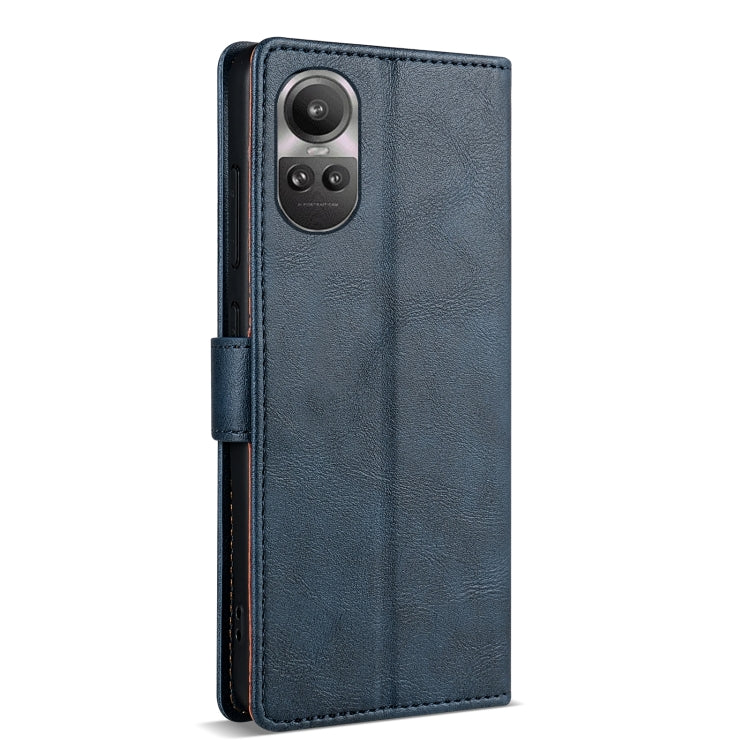 For OPPO Reno10 Pro 5G / Reno10 5G Global N.BEKUS CSJ-P1 Solid Color Leather Phone Case(Blue)