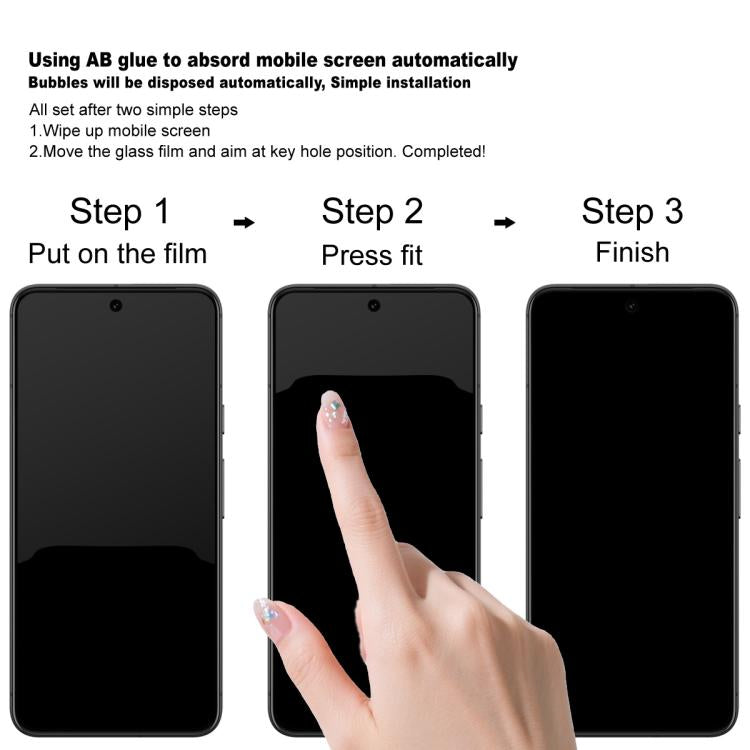 For Honor 400 Global 156.5mm imak 9H Surface Hardness Full Screen Tempered Glass Film Pro+ Series