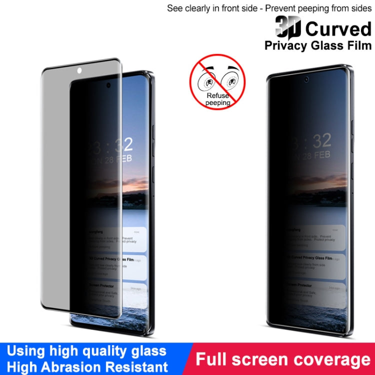 For Motorola Edge 2024 imak 3D Curved Privacy Full Screen Tempered Glass Film