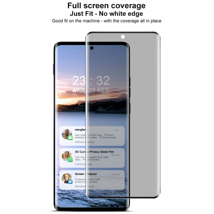 For Motorola Edge 2024 imak 3D Curved Privacy Full Screen Tempered Glass Film