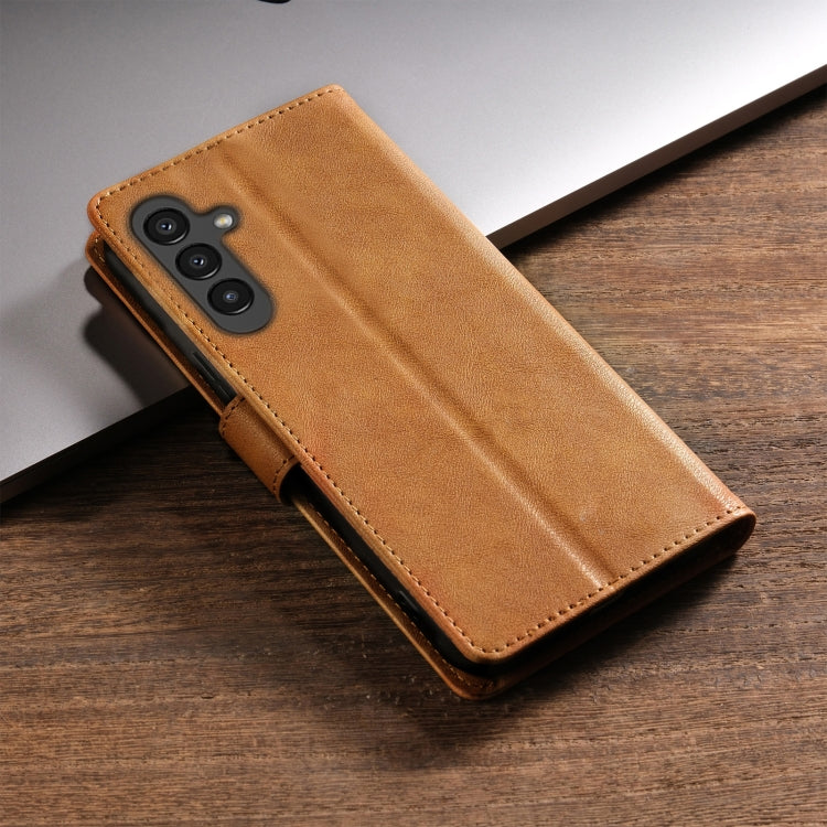 For Samsung Galaxy A05s N.BEKUS CSJ-P1 Solid Color Leather Phone Case(Brown)