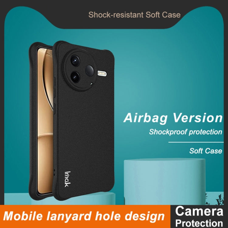 For Redmi K80 imak Shockproof Airbag TPU Phone Case(Matte Black)