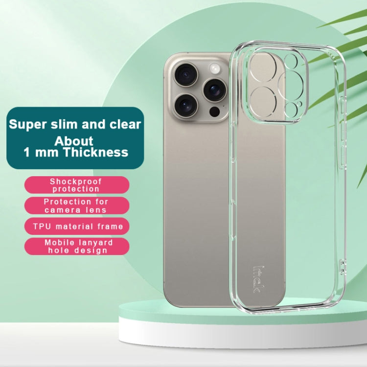 For iPhone 16 Pro IMAK UX-5 Series Transparent TPU Phone Case(Transparent)
