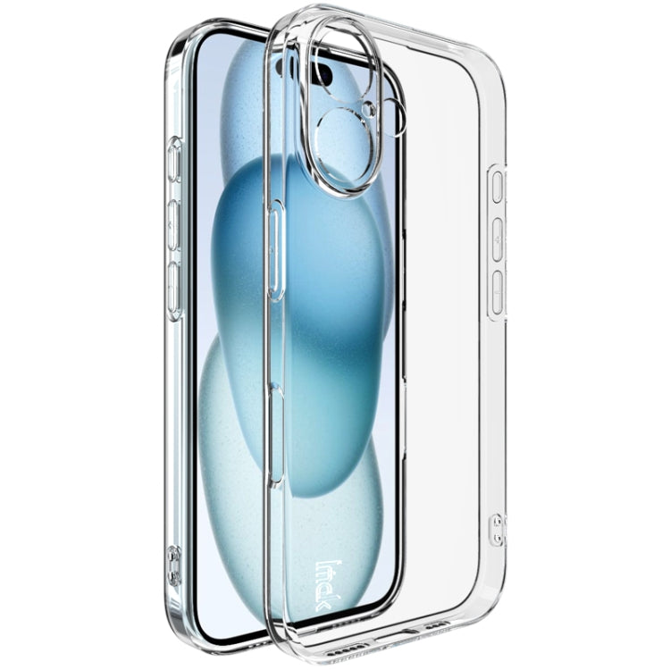 For iPhone 16 IMAK UX-5 Series Transparent TPU Phone Case(Transparent)