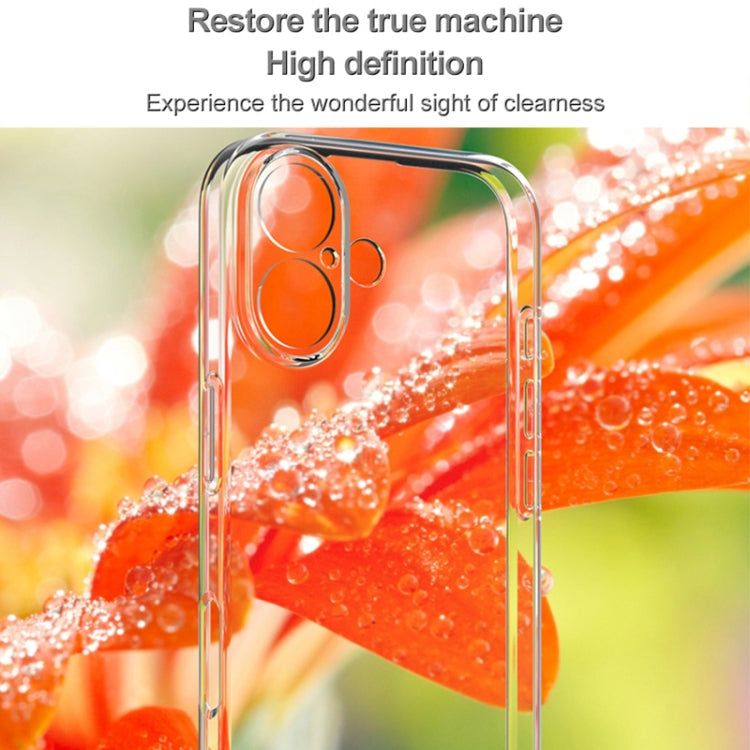 For iPhone 16 IMAK UX-5 Series Transparent TPU Phone Case(Transparent)