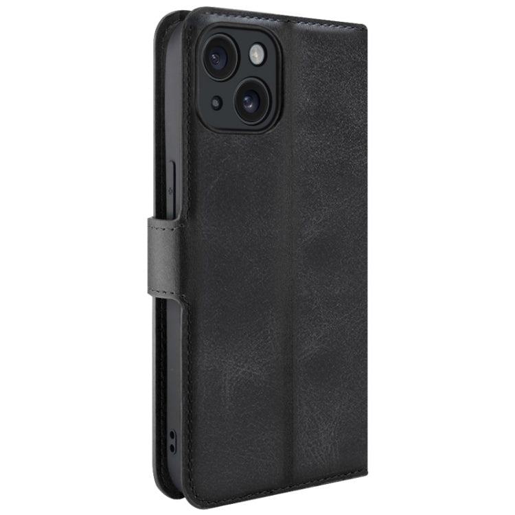 For iPhone 15 IMAK Count Series Flip Leather Phone Case(Black)