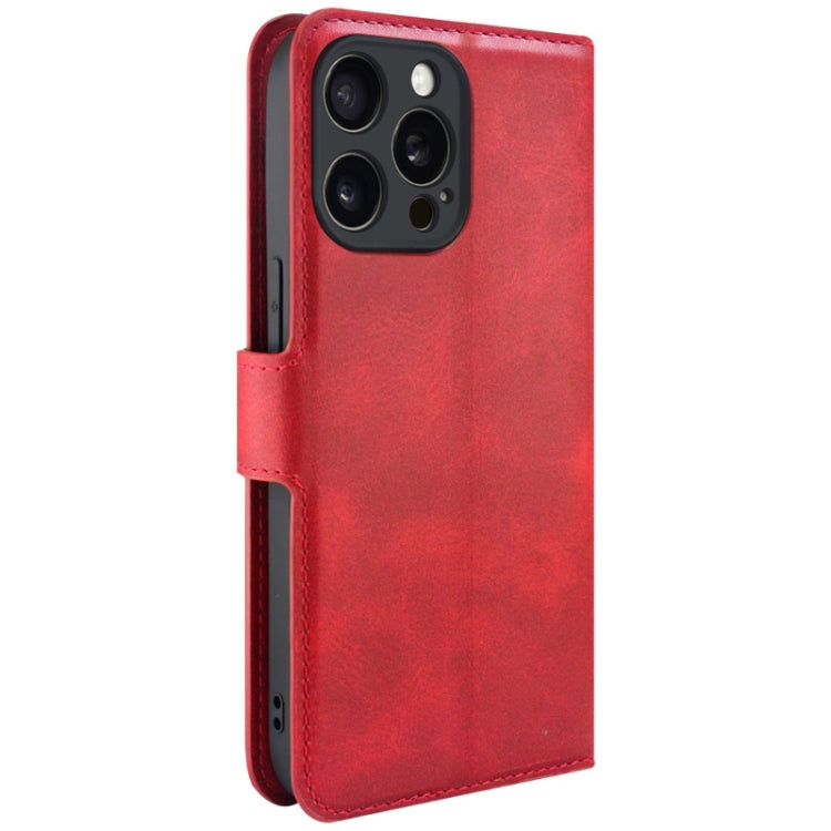 For iPhone 15 Pro IMAK Count Series Flip Leather Phone Case(Red)