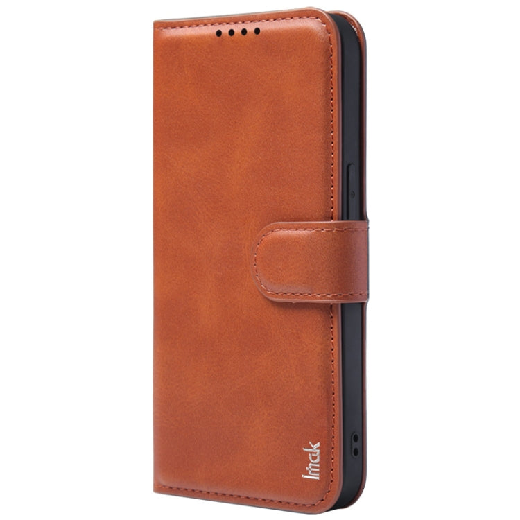 For iPhone 15 Pro IMAK Count Series Flip Leather Phone Case(Brown)