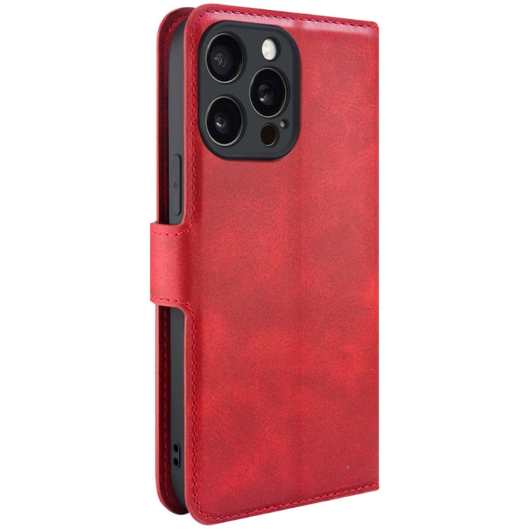 For iPhone 15 Pro Max IMAK Count Series Flip Leather Phone Case(Red)