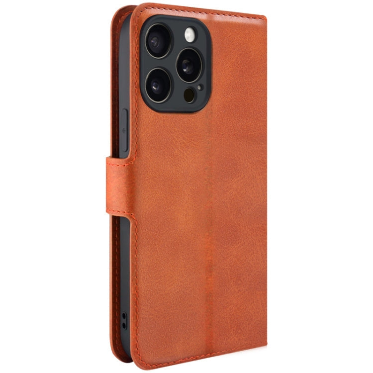 For iPhone 15 Pro Max IMAK Count Series Flip Leather Phone Case(Brown)