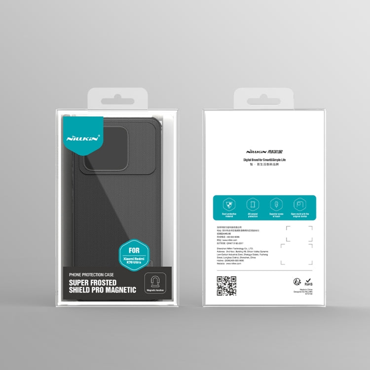 For Redmi K70 Ultra NILLKIN Frosted Shield Pro Magnetic Phone Case(Black)