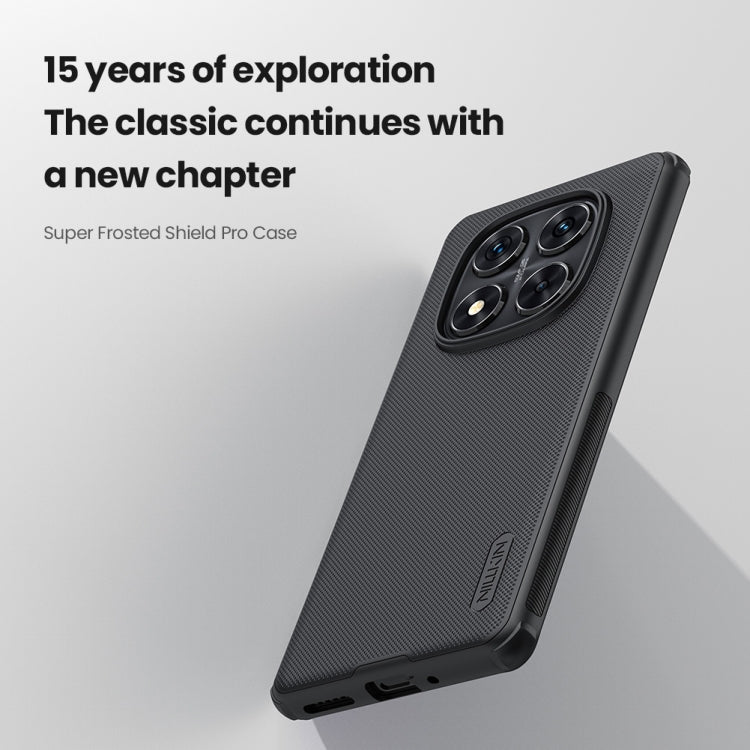 For Redmi Note 14 Pro 5G NILLKIN Frosted Shield Pro PC + TPU Phone Case(Blue)