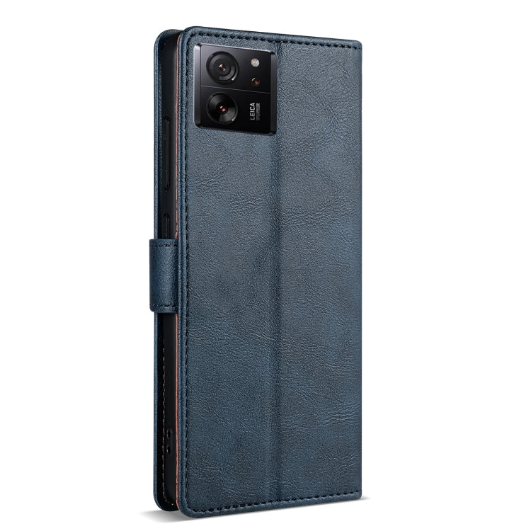 For Xiaomi 13T / 13T Pro N.BEKUS CSJ-P1 Solid Color Leather Phone Case(Blue)