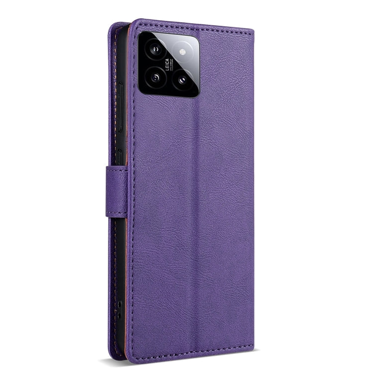 For Xiaomi 13 N.BEKUS CSJ-P1 Solid Color Leather Phone Case(Purple)