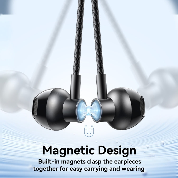 JOYROOM JR-D8 Neckband Wireless Bluetooth Sports Outdoor Earphone(Black)