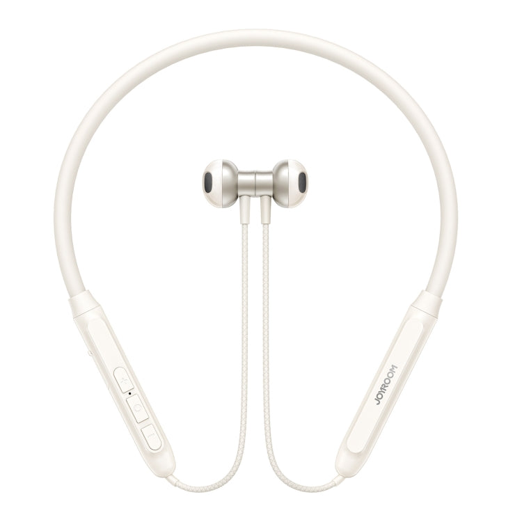 JOYROOM JR-D8 Neckband Wireless Bluetooth Sports Outdoor Earphone(Creamy White)