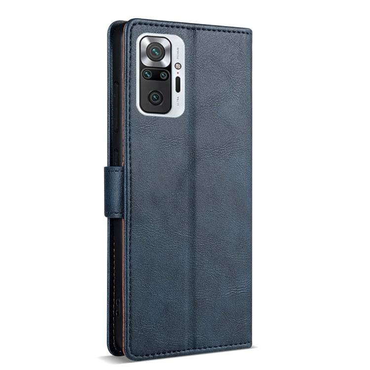 For Redmi Note 10 Pro N.BEKUS CSJ-P1 Solid Color Leather Phone Case(Blue)