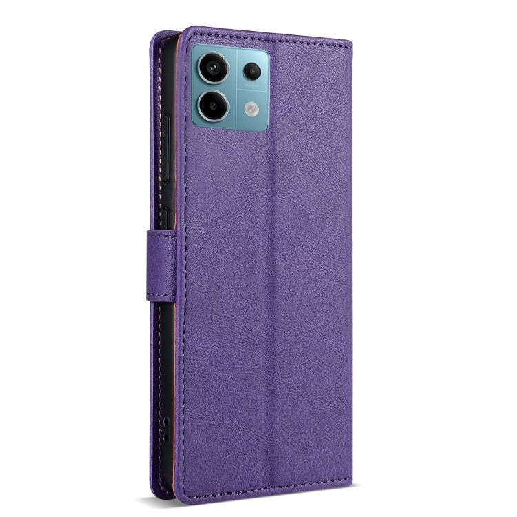 For Redmi Note 13 Pro 4G N.BEKUS CSJ-P1 Solid Color Leather Phone Case(Purple)