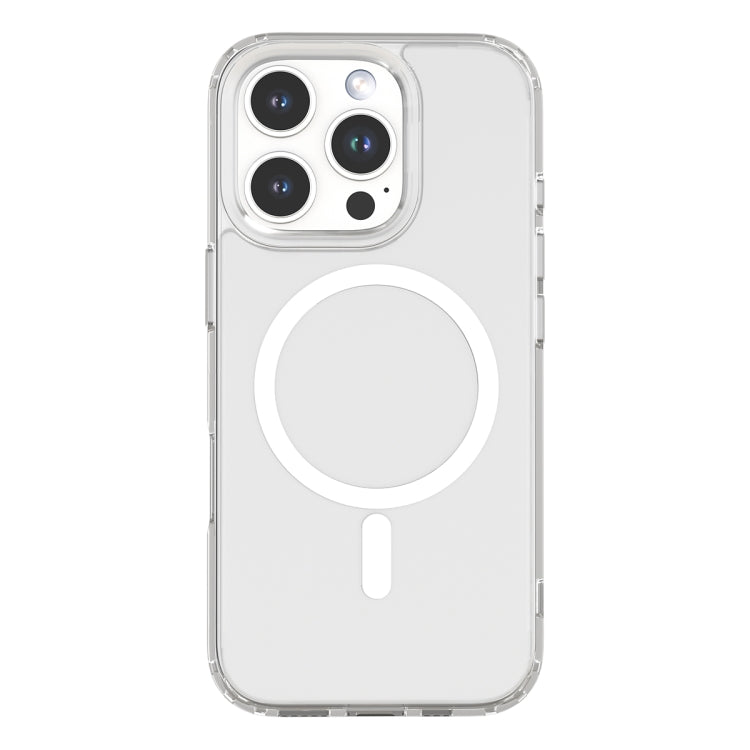 For iPhone 16 Pro Mutural Ice Series MagSafe Magnetic TPU Phone Case(Transparent)