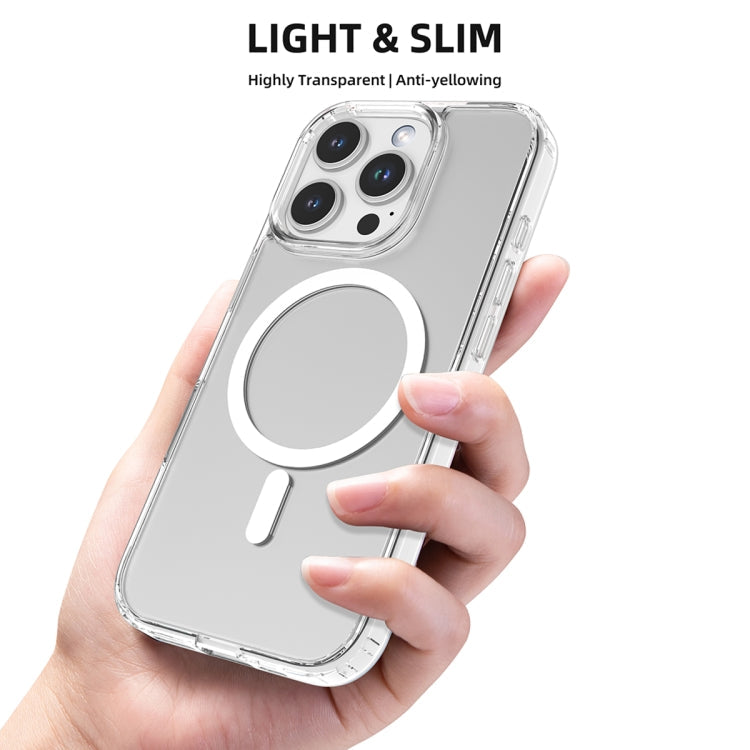 For iPhone 16 Pro Mutural Ice Series MagSafe Magnetic TPU Phone Case(Transparent)