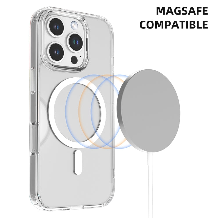 For iPhone 16 Pro Mutural Ice Series MagSafe Magnetic TPU Phone Case(Transparent)