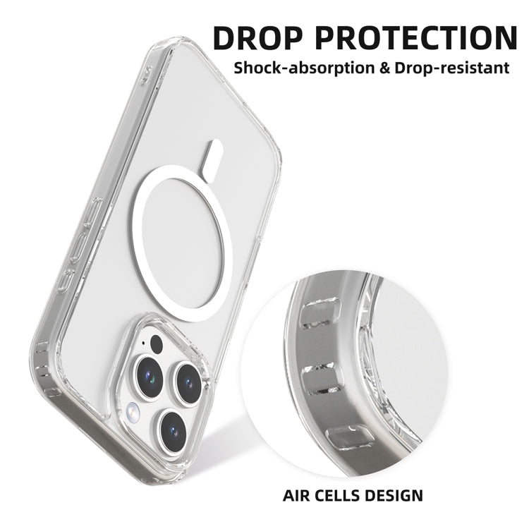 For iPhone 16 Plus Mutural Ice Series MagSafe Magnetic TPU Phone Case(Transparent)