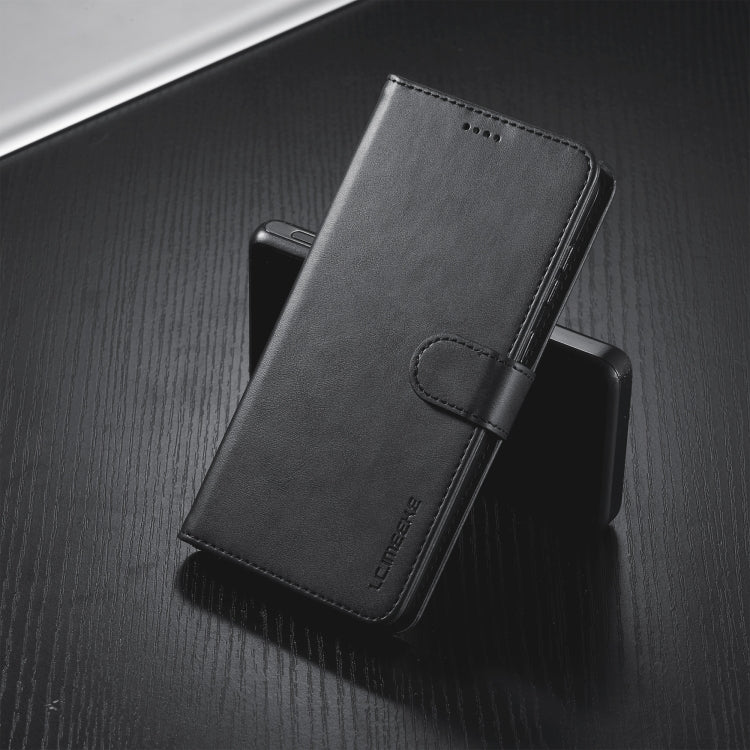 For Samsung Galaxy S25+ 5G LC.IMEEKE Calf Texture Leather Phone Case(Black)