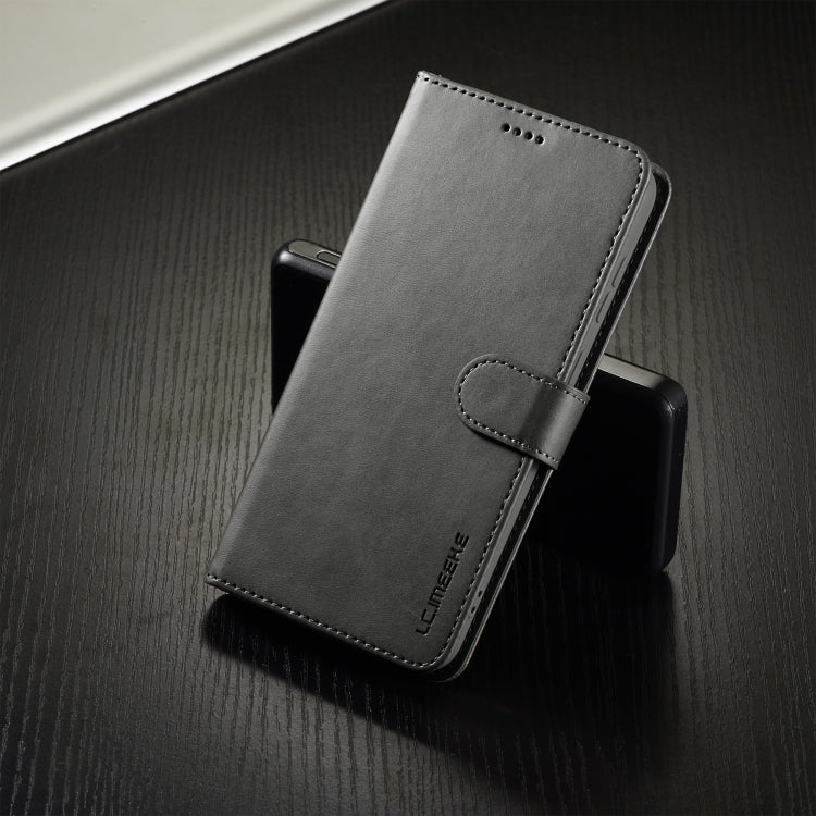 For Samsung Galaxy S25+ 5G LC.IMEEKE Calf Texture Leather Phone Case(Grey)
