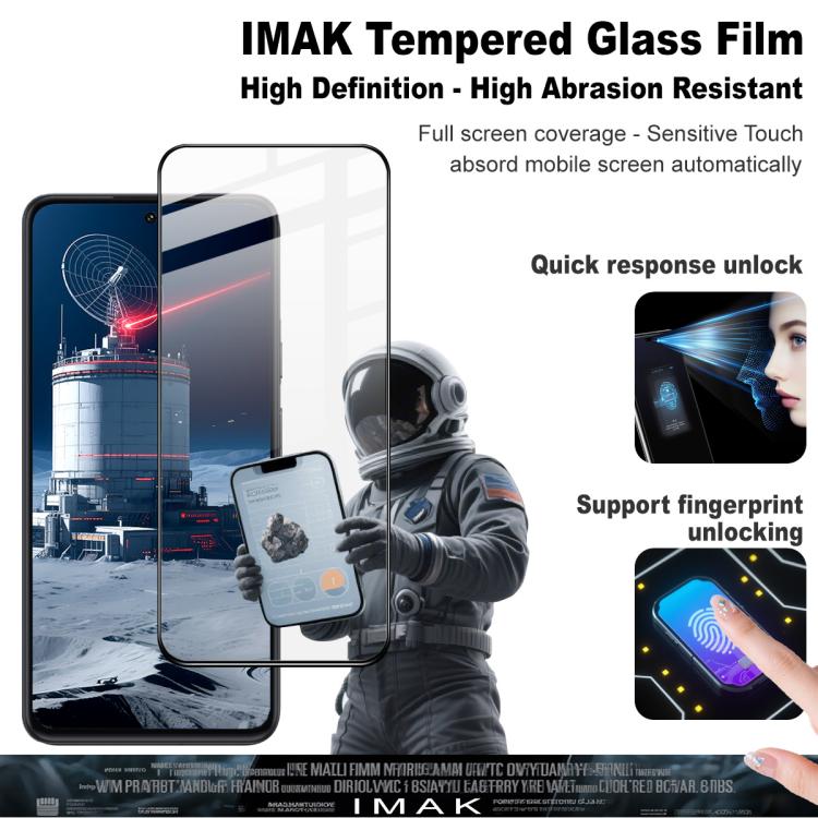 For Motorola Moto G86 5G / G86 Power imak 9H Surface Hardness Full Screen Tempered Glass Film Pro+ Series