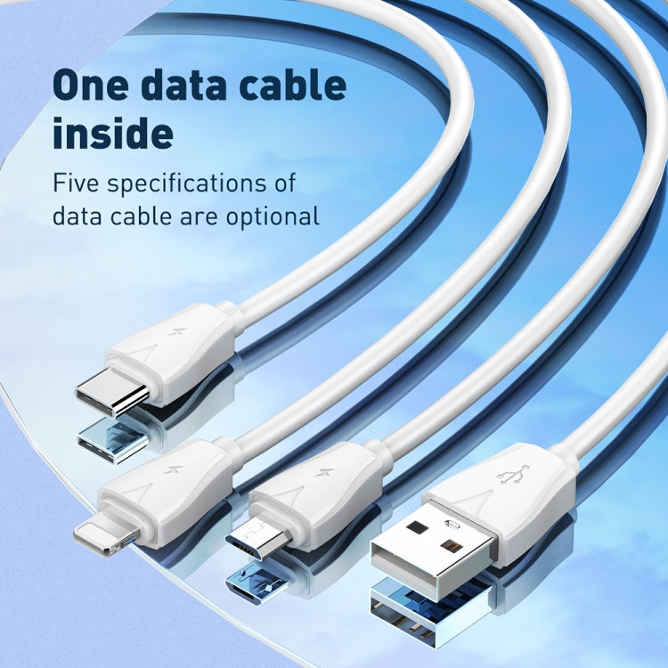 LDNIO Q334 32W Type-C + Dual USB Port Charger with 1m USB-C / Type-C to 8 Pin Data Cable, Plug Type:UK Plug(Black)