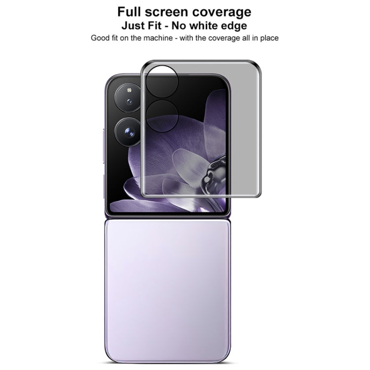 For Xiaomi Mix Flip imak 3D Curved Privacy Anti-glare Full Rear Screen Tempered Glass Film