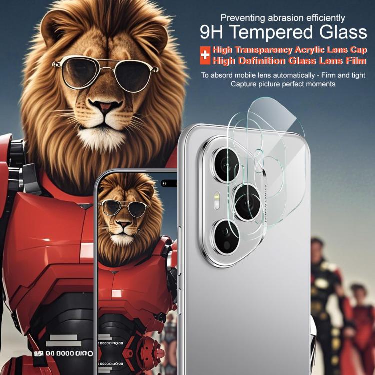 For Honor 400 Pro Global 160.8mm imak Integrated Rear Camera Lens Tempered Glass Film with Lens Cap