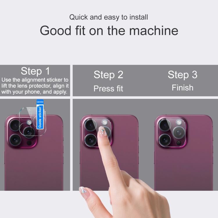 For Honor 400 Pro Global 160.8mm imak Integrated Rear Camera Lens Tempered Glass Film with Lens Cap