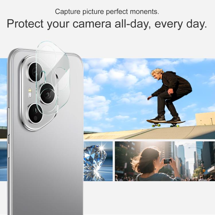 For Honor 400 Pro Global 160.8mm imak Integrated Rear Camera Lens Tempered Glass Film with Lens Cap