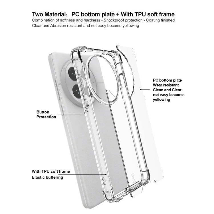 For OnePlus 13 IMAK Space Shield PC + TPU Airbag Shockproof Phone Case(Transparent)