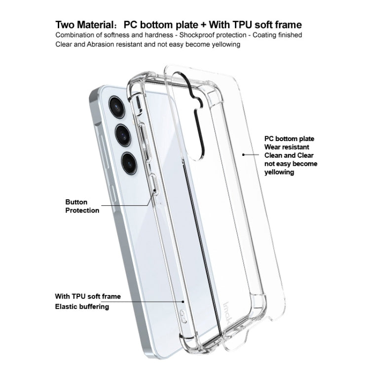 For Samsung Galaxy A35 5G IMAK Space Shield PC + TPU Airbag Shockproof Phone Case(Transparent)