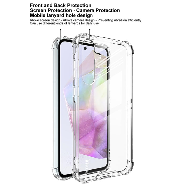 For Samsung Galaxy A35 5G IMAK Space Shield PC + TPU Airbag Shockproof Phone Case(Transparent)