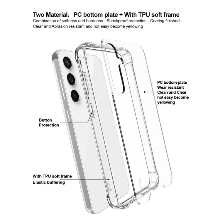 For Samsung Galaxy S23 FE 5G IMAK Space Shield PC + TPU Airbag Shockproof Phone Case(Transparent)