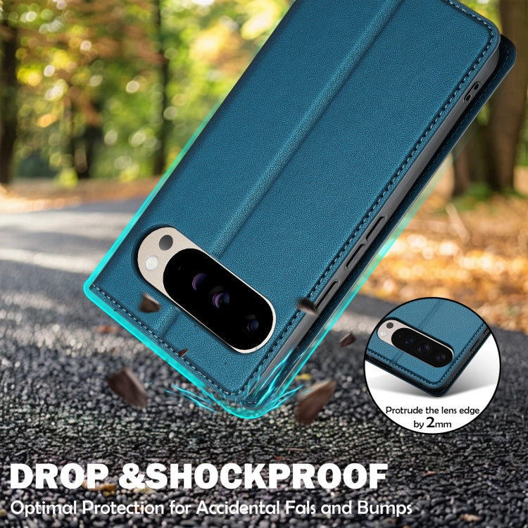 For Google Pixel 9 Pro XL LC.IMEEKE L1 Series Frosted Fine Texture PU Phone Case(Blue)