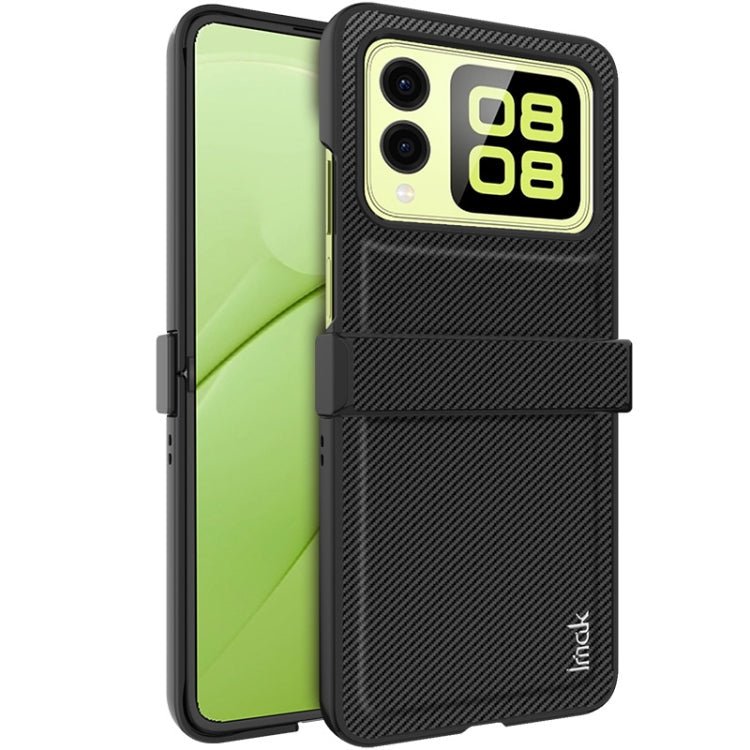 For Huawei nova Flip imak Ruiyi Series Carbon Fiber PU + PC Phone Case