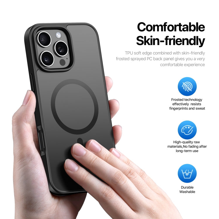 For iPhone 16 Pro Max DUX DUCIS Yind Series MagSafe TPU Hybrid PC Phone Case(Black)
