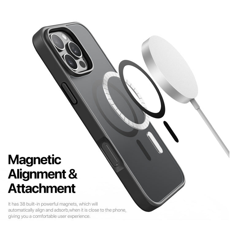 For iPhone 16 Pro Max DUX DUCIS Yind Series MagSafe TPU Hybrid PC Phone Case(Black)