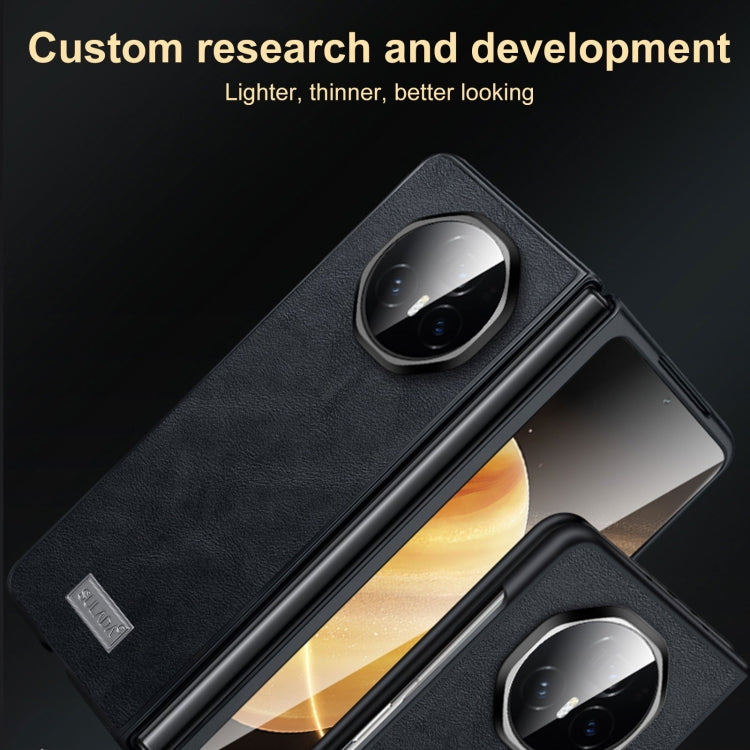 For Honor Magic Vs3 SULADA Shockproof TPU + Handmade Leather Phone Case(Green)