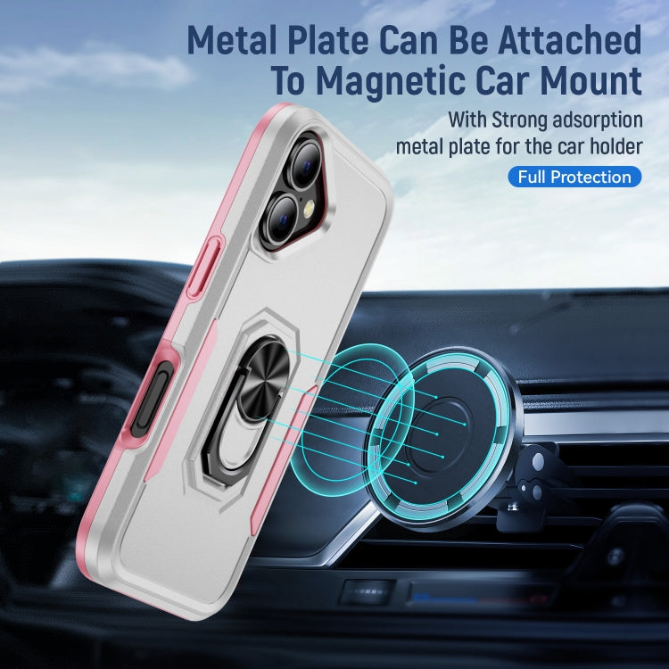 Pioneer Armor Heavy Duty PC + TPU Phone Case with Holder, For iPhone 16