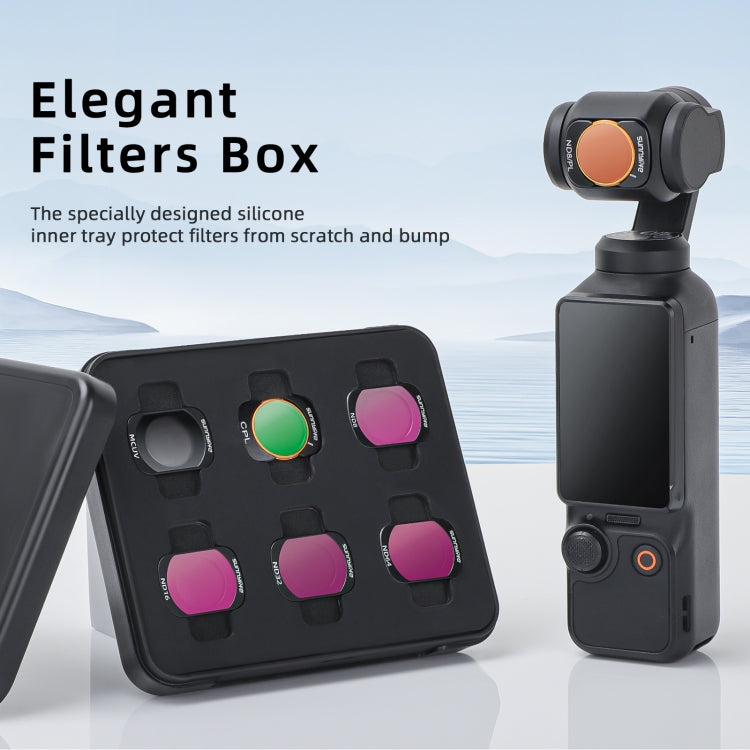For DJI Osmo Pocket 3 Sunnylife Camera Lens Magnetic Metal Filter, No Impact On Gimbal Reset, Filter:ND64